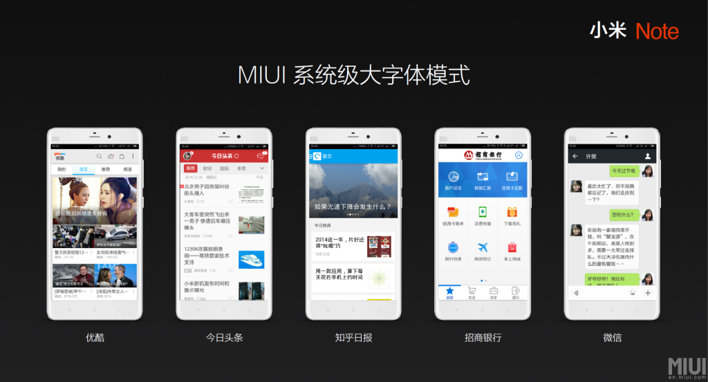 MIUI 6 Xiaomi Mi Note