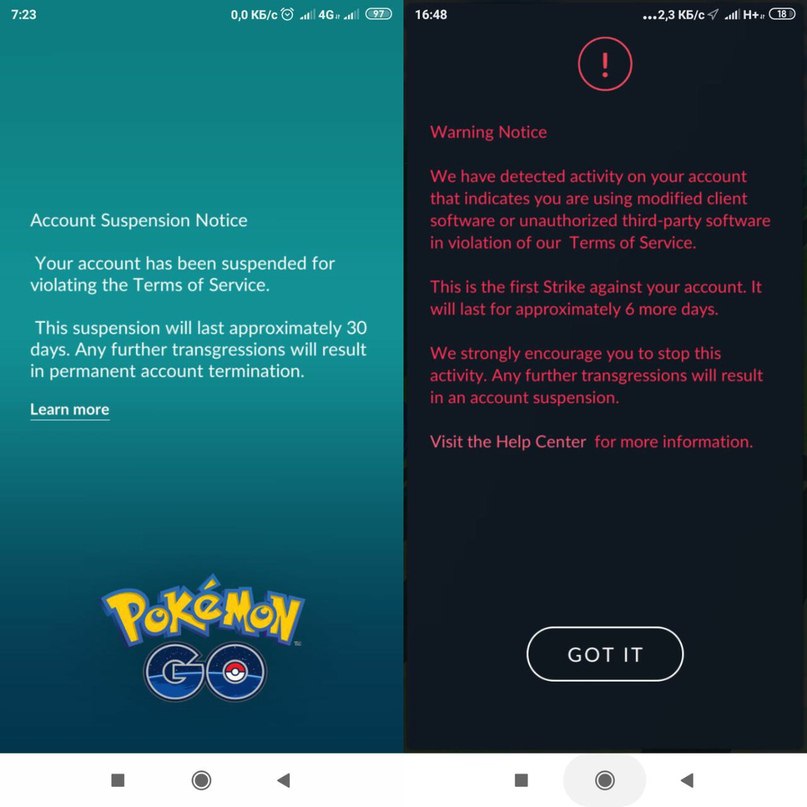 Pokémon GO ban Xiaomi