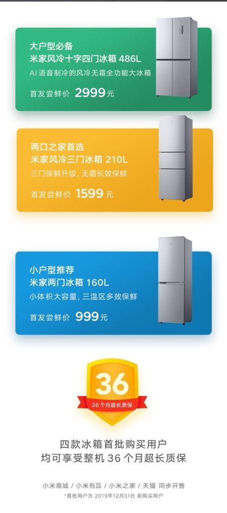Xiaomi Mijia frigorifero smart 