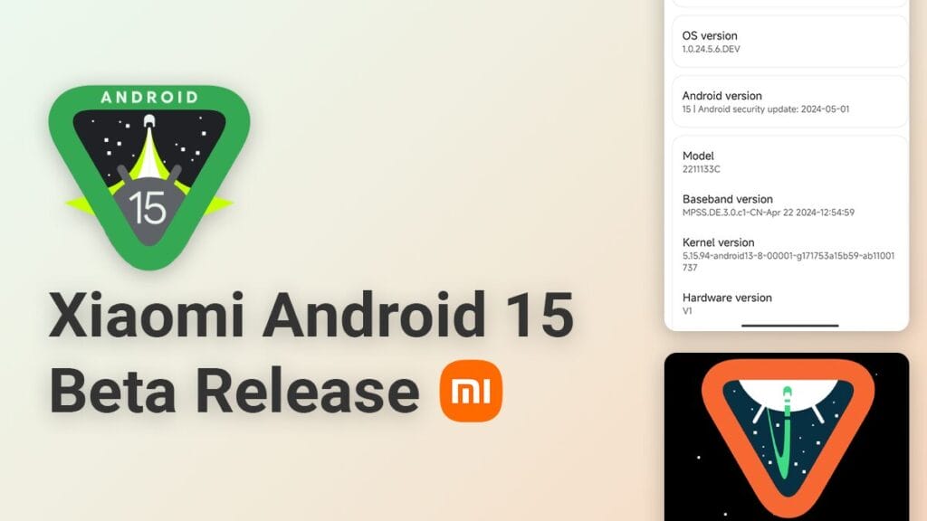 android 15 xiaomi